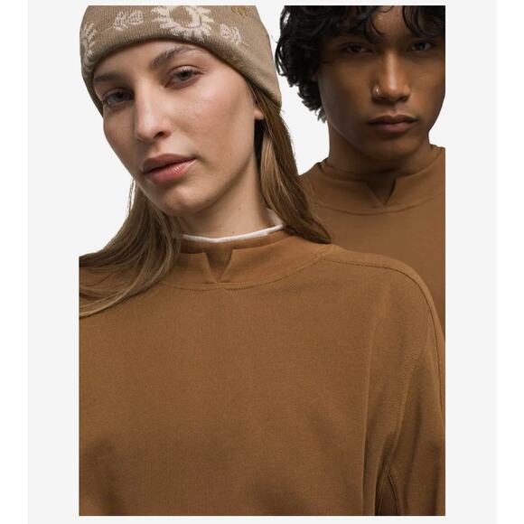 prAna Snakebite Sweatshirt XS Gender Neutral Sepia Brown Organic Cotton NWT - Picture 2 of 15